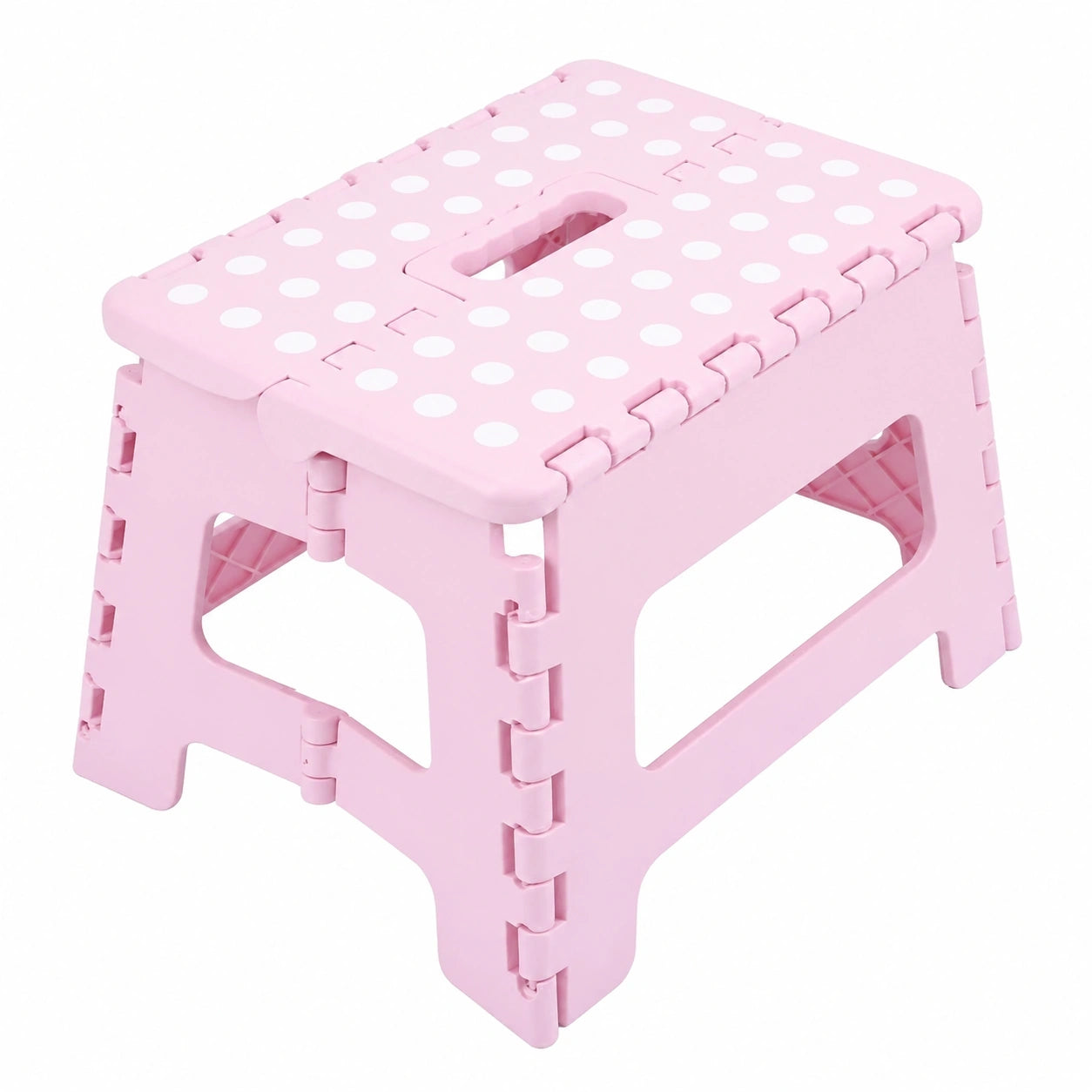 Klapphocker Rosa für Kinder und Erwachsene, bis 150 kg, 22 cm Höhe