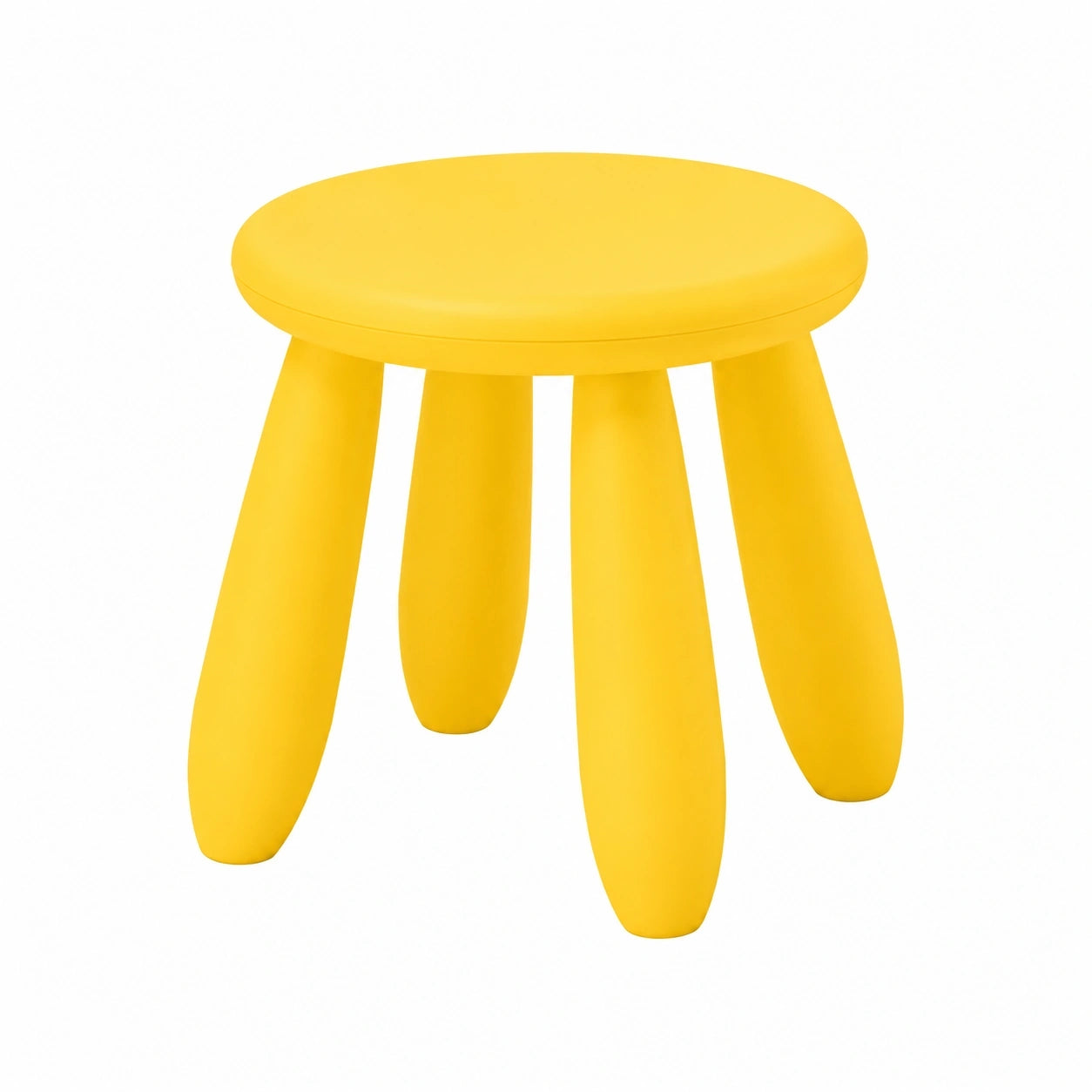 IKEA Mammut Kinderhocker Set, gelb, für drinnen und draußen, 2er Pack