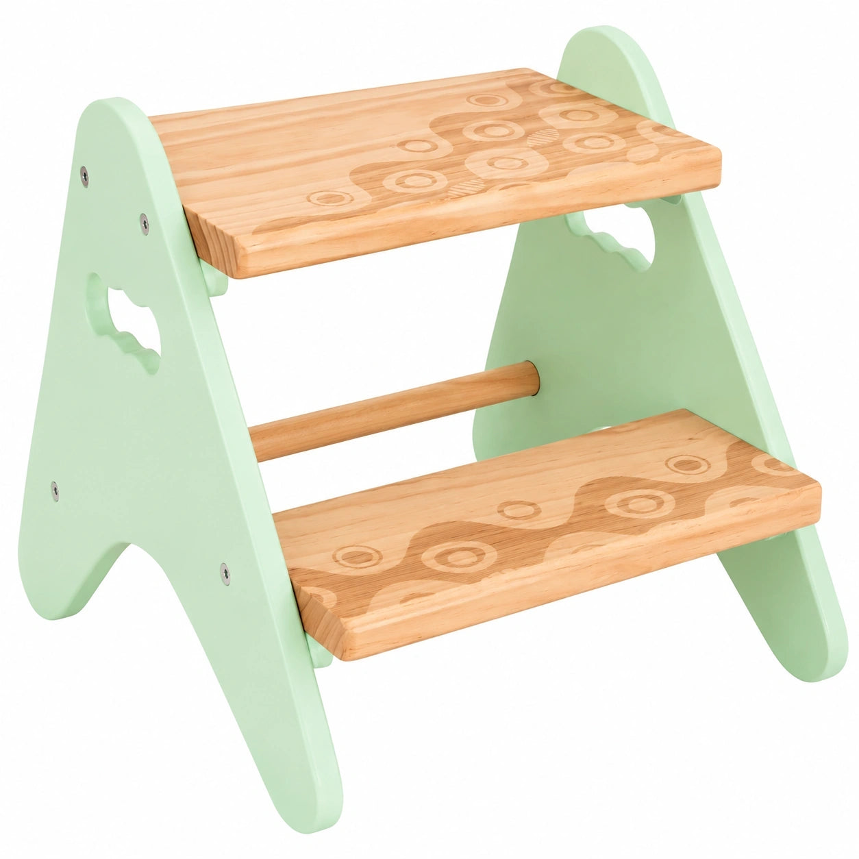 B. toys - Peek-A-Boost Kindertritt aus Holz, Minze - Ideal für Schlafzimmer, Bad und Küche - Stabiler Tritthocker für Kleinkinder ab 2 Jahren