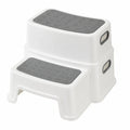 Kinder Tritthocker 2er-Set, Doppelte Stufen für Badezimmer und Toilette, Rutschfest und Kippsicher