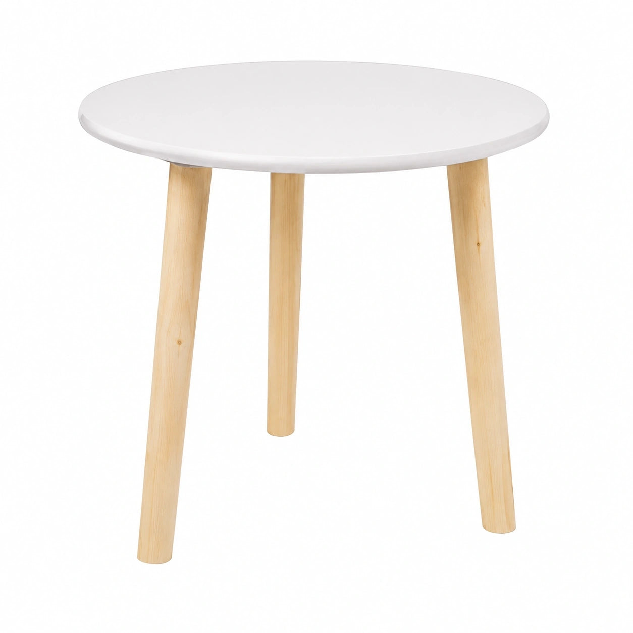 Spetebo Weißer Holztisch 30x30 cm - Beistelltisch für Wohnzimmer & Deko