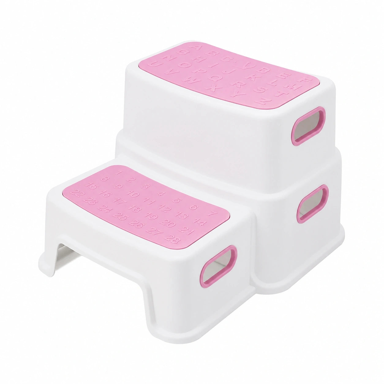 Kinder Tritthocker, Zweistufig, Rutschfest, Robustes Design für Badezimmer und Toilette