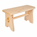 Zeller Fußbank aus Kiefernholz, 39x19x21 cm, stabiler Holzhocker