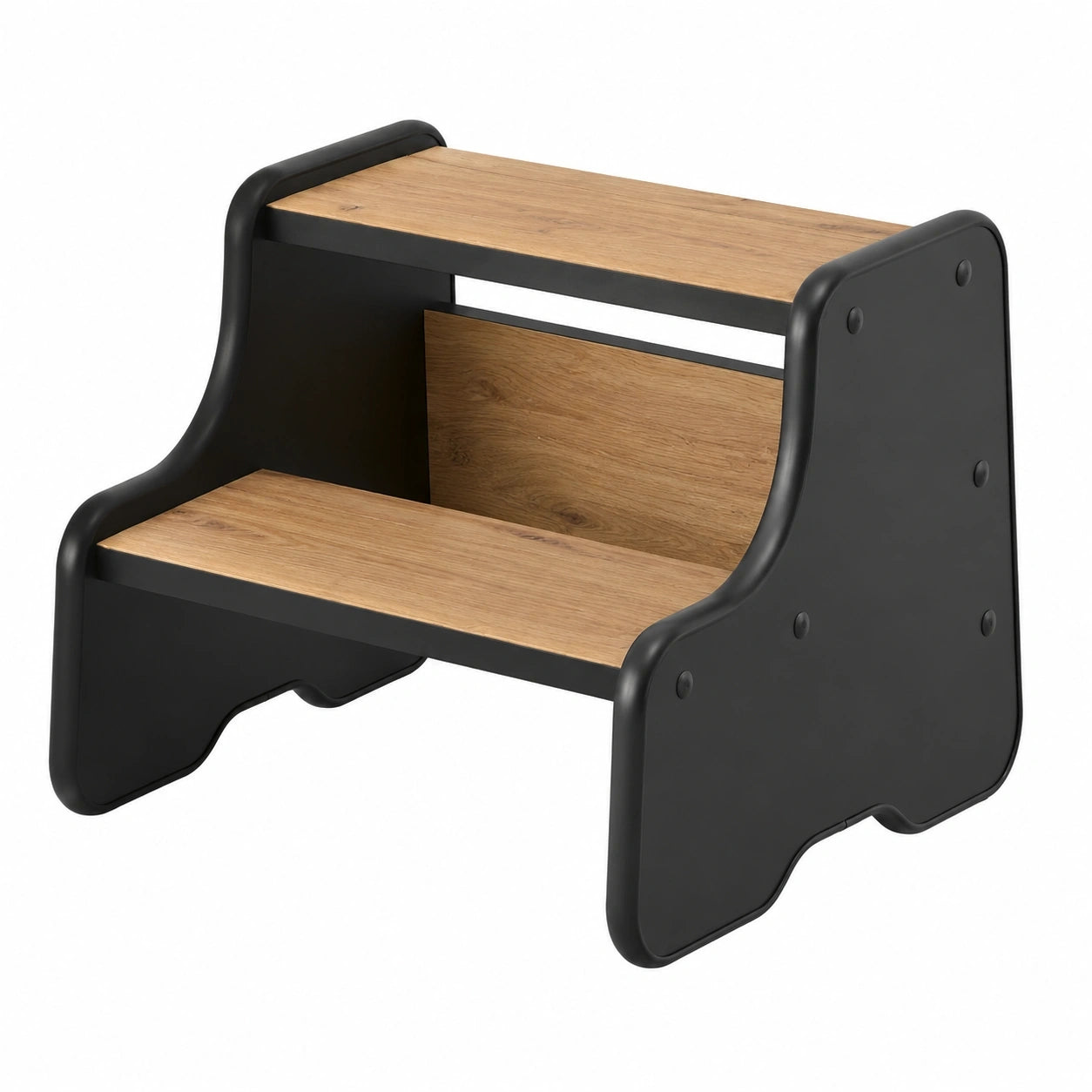Kinder Tritthocker aus Holz mit 2 Stufen für Bad, Küche und Kinderzimmer