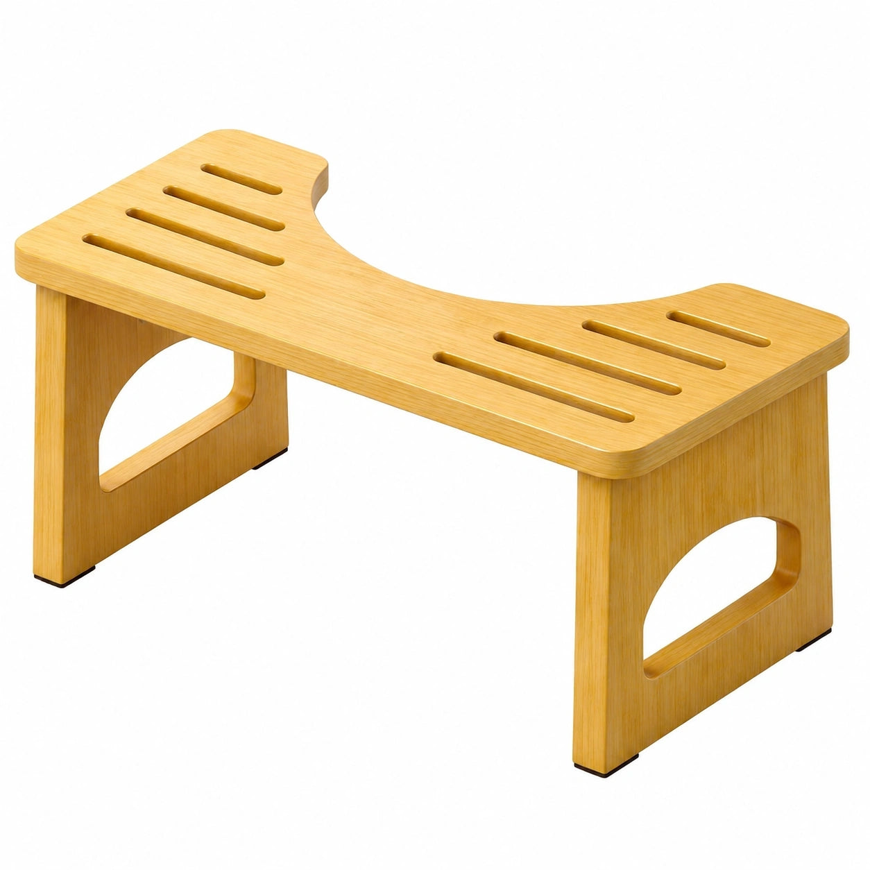 Ergonomischer Holz-Toilettenhocker, klappbar für bessere Verdauung
