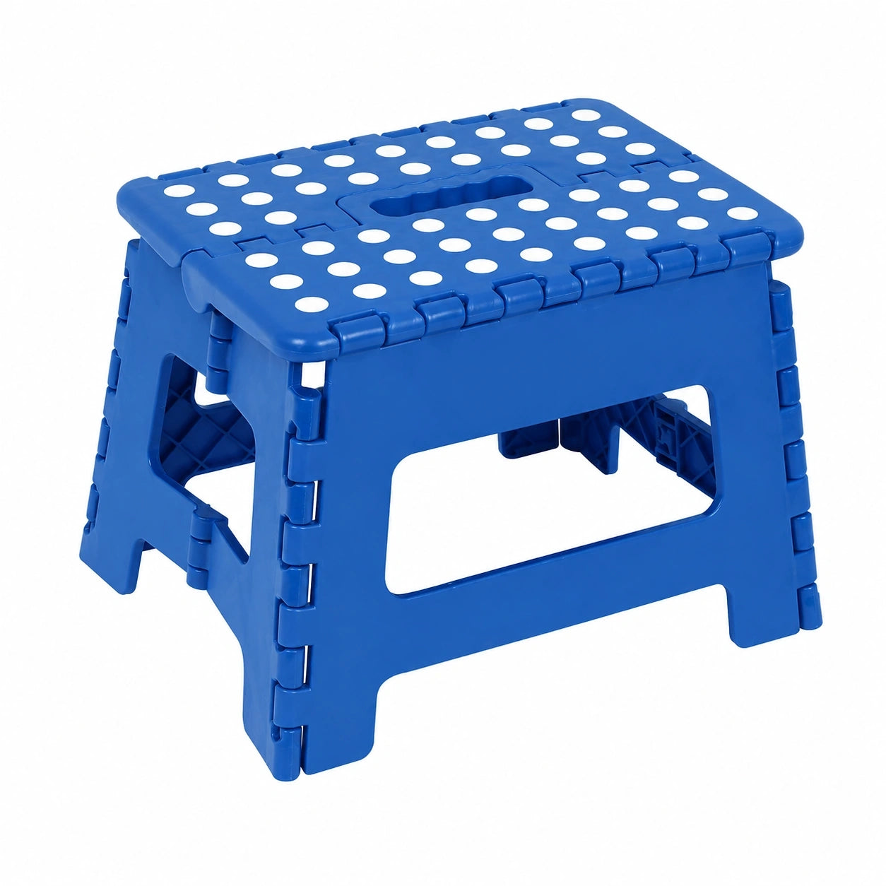 Klappbarer Tritthocker für Kinder, rutschfest und leicht, ideal für Badezimmer, Küche und Garten, 22cm, Royalblau