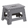 ARREGUI TB-022-G Tragbarer Falthocker 22 cm | Für Küche, Bad, Camping, Garten | Stabil bis 150 kg | Leichter Klapphocker in Grau